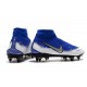Nike Phantom Vision Elite DF Anti-Clog SG-PRO Blu Bianco Plata