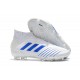 Nuovo Scarpe 2019 adidas Predator 19+ FG - Virtuso Bianco Blu