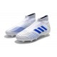 Nuovo Scarpe 2019 adidas Predator 19+ FG - Virtuso Bianco Blu