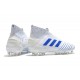 Nuovo Scarpe 2019 adidas Predator 19+ FG - Virtuso Bianco Blu