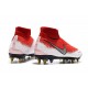 Nike Phantom Vision Elite DF Anti-Clog SG-PRO Rosso Bianco Argento