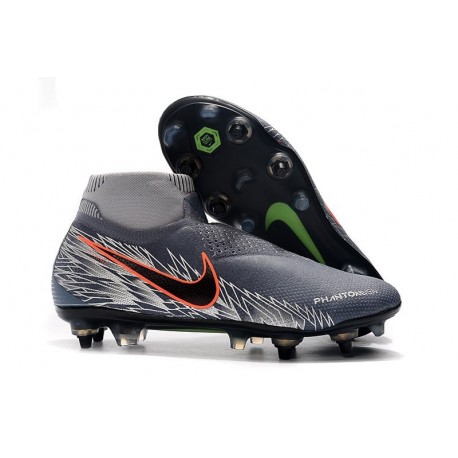 Nike Phantom Vision Elite DF Anti-Clog SG-PRO Grigio Argento