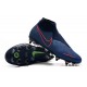 Nike Phantom Vision Elite DF Anti-Clog SG-PRO Blu Rosso