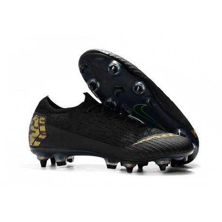 Nike Scarpe Mercurial Vapor XII SG-Pro Anti Clog Nero Oro