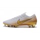 Nike Mercurial Vapor 12 Elite FG ACC Scarpe Uomo Bianco Oro