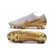 Nike Mercurial Vapor 12 Elite FG ACC Scarpe Uomo Bianco Oro