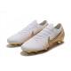 Nike Mercurial Vapor 12 Elite FG ACC Scarpe Uomo Bianco Oro