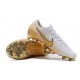 Nike Mercurial Vapor 12 Elite FG ACC Scarpe Uomo Bianco Oro