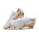 Nike Mercurial Vapor 12 Elite FG ACC Scarpe Uomo Bianco Oro