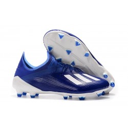 Scarpe Nuovo adidas X 19.1 FG Blu Bianco