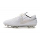 Scarpa Nuovo Nike Tiempo Legend VIII Elite FG Bianco Cromo Platino