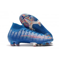 Scarpe Nike Mercurial Superfly VII Elite FG Blu Rosso