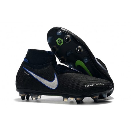 Nike Phantom Vision Elite DF Anti-Clog SG-PRO Nero Blu Argento