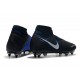 Nike Phantom Vision Elite DF Anti-Clog SG-PRO Nero Blu Argento