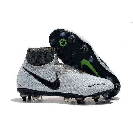 Nike Phantom Vision Elite DF Anti-Clog SG-PRO Grigio Rosso Nero
