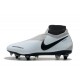 Nike Phantom Vision Elite DF Anti-Clog SG-PRO Grigio Rosso Nero