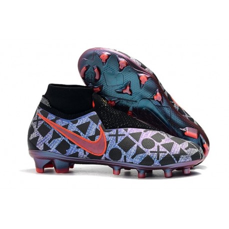Nike x EA Sports Phantom Vision Elite DF FG - Nero Blu Rosso
