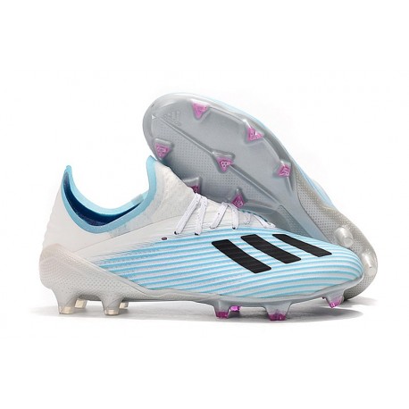 Scarpe Nuovo adidas X 19.1 FG Bianco Blu Nero