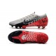 Scarpe calcio Nike Mercurial Vapor 13 Elite FG NJR Cromo Nero Rosso Orbita Platino