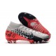 Scarpe Nike Mercurial Superfly VII Elite FG NJR Cromo Nero Rosso Orbita Platino