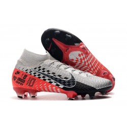 Scarpe Nike Mercurial Superfly VII Elite FG NJR Cromo Nero Rosso Orbita Platino