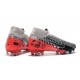 Scarpe Nike Mercurial Superfly VII Elite FG NJR Cromo Nero Rosso Orbita Platino