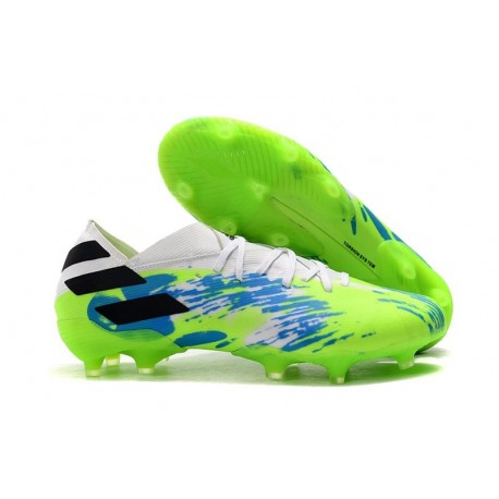adidas Nemeziz 19.1 FG Scarpe Calcio Bianco Verde Blu