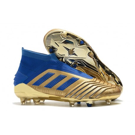 Scarpe adidas Predator 19+ FG Uomo Oro Blu