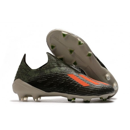 adidas X 19+ FG Scarpa da Calcio Verde Legacy/Arancione Solar/Gesso