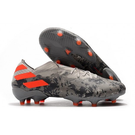 adidas Nemeziz 19.1 FG Scarpe Calcio Grigio Arancione Solar Gesso