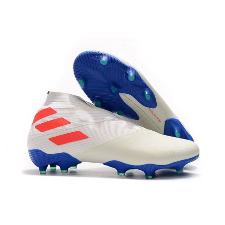 Scarpe Calcetto Adidas Nemeziz 19+ FG Bianco Arancione