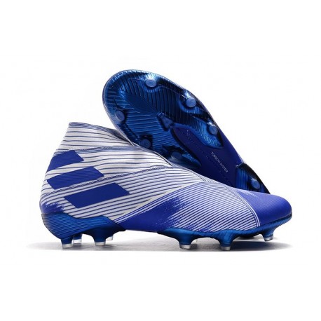 Scarpe Calcetto Adidas Nemeziz 19+ FG Bianco Blu