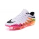 Scarpe Calcio Nike Hypervenom Phinish Tacchettatura FG Bianco Rosa Nero