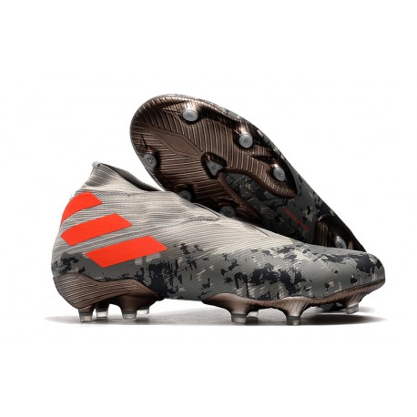Scarpe Calcetto Adidas Nemeziz 19+ FG Grigio/Arancione Solar/Gesso