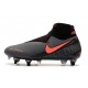 Nike Phantom Vision Elite DF Anti-Clog SG-PRO Grigio Scuro Mango Acceso Nero