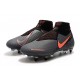Nike Phantom Vision Elite DF Anti-Clog SG-PRO Grigio Scuro Mango Acceso Nero