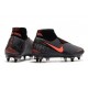 Nike Phantom Vision Elite DF Anti-Clog SG-PRO Grigio Scuro Mango Acceso Nero