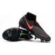 Nike Phantom Vision Elite DF Anti-Clog SG-PRO Grigio Scuro Mango Acceso Nero