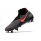 Nike Phantom Vision Elite DF Anti-Clog SG-PRO Grigio Scuro Mango Acceso Nero