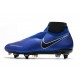 Nike Phantom Vision Elite DF Anti-Clog SG-PRO Bianco Nero Blu Racer