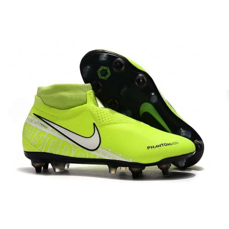 Nike Phantom Vision Elite DF Anti-Clog SG-PRO Volt Bianco