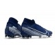 Nike Scarpa Mercurial Superfly 7 Elite SE FG Blu Bianco