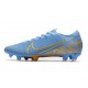 Nuovo Scarpe Nike Mercurial Vapor 13 Elite FG Blu Oro