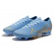 Nuovo Scarpe Nike Mercurial Vapor 13 Elite FG Blu Oro