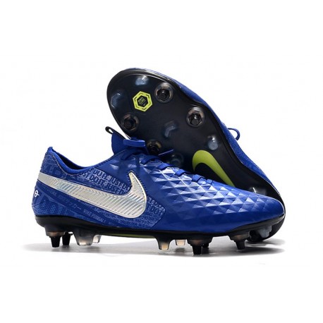 Scarpa Nike Tiempo Legend 8 Elite SG-Pro AC Blu Argento