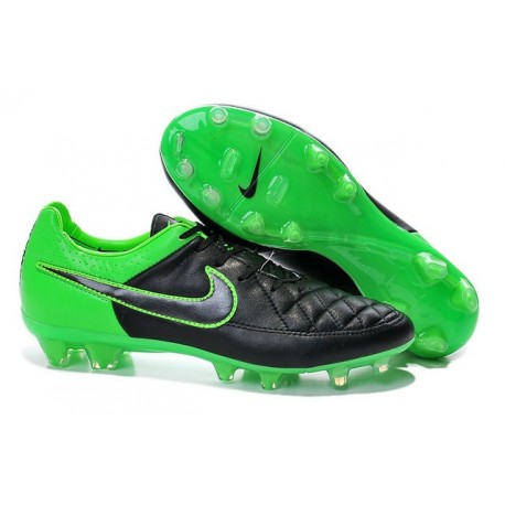 Scarpa da Calcio per Terreni Duri Nike Tiempo Legend V FG Nero Verde