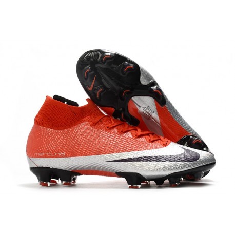 Scarpe Nike Mercurial Superfly VII Elite DF FG Future DNA Rosso Argento