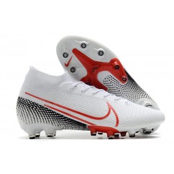 Scarpe Nike Mercurial Superfly 7 Elite AG-Pro Bianco Rosso