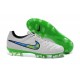 Scarpa da Calcio per Terreni Duri Nike Tiempo Legend V FG Bianco Verde
