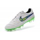 Scarpa da Calcio per Terreni Duri Nike Tiempo Legend V FG Bianco Verde